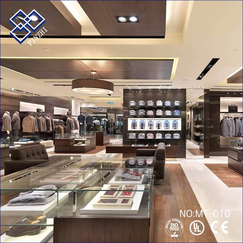 Clothing store decoration design for men's clothing